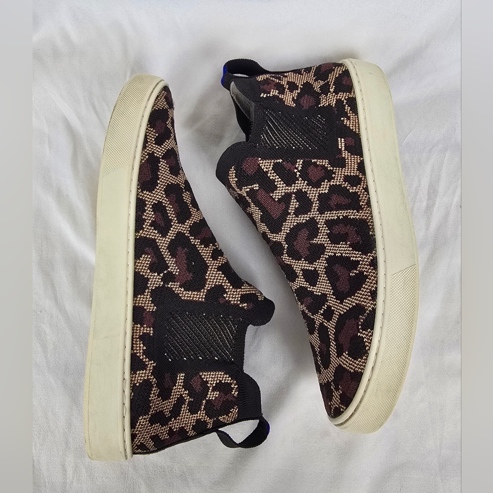 Rothy's The Chelsea Wildcat Pull On Knit Fabric High Top Sneaker Boots Women 9.5